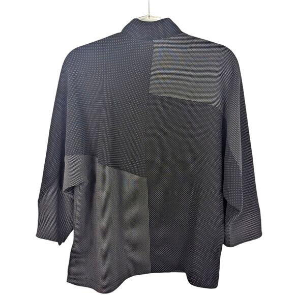 Emmelle Shirt Relaxed Blazer Mixed Print Black White Mother Pearl Buttons L / XL - Picture 2 of 10